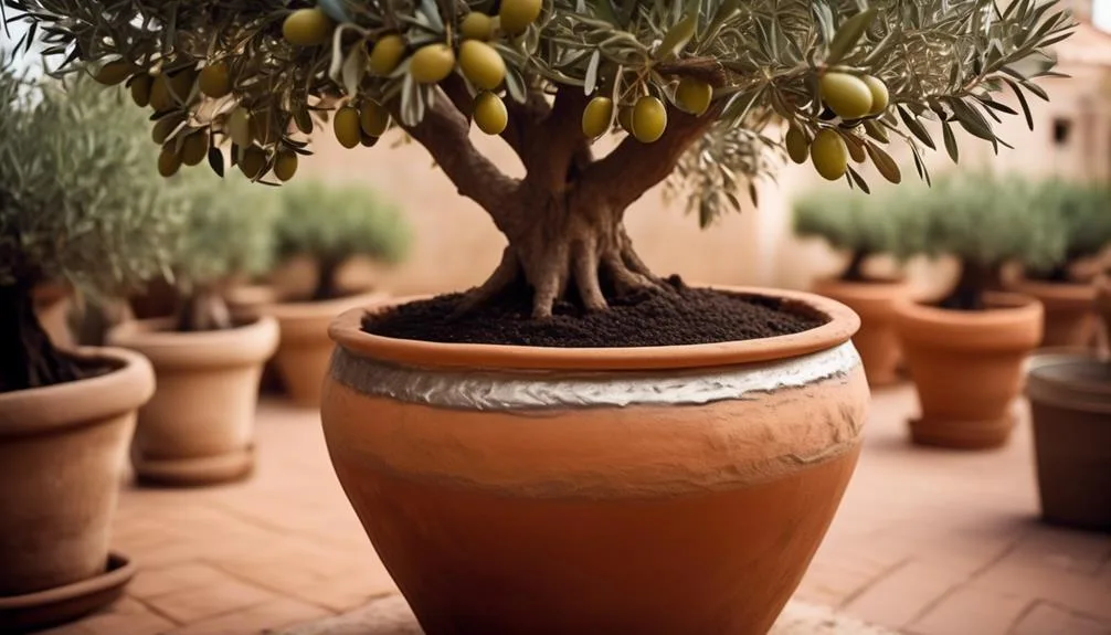 container gardening for olive trees