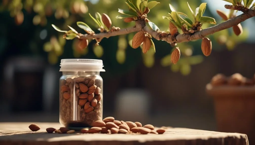 growing almond trees in containers