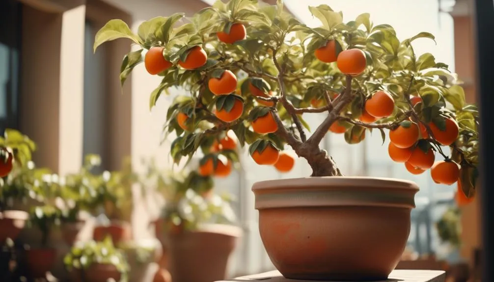 growing persimmon trees in pots