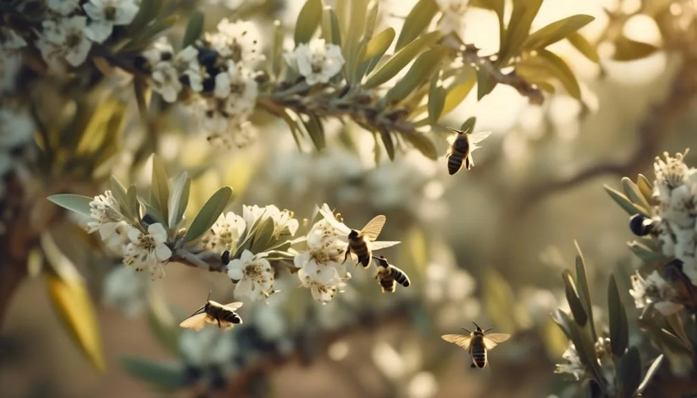 olive trees and pollinators