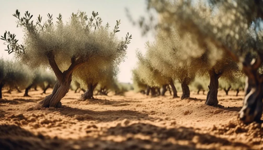 optimal locations for olive trees
