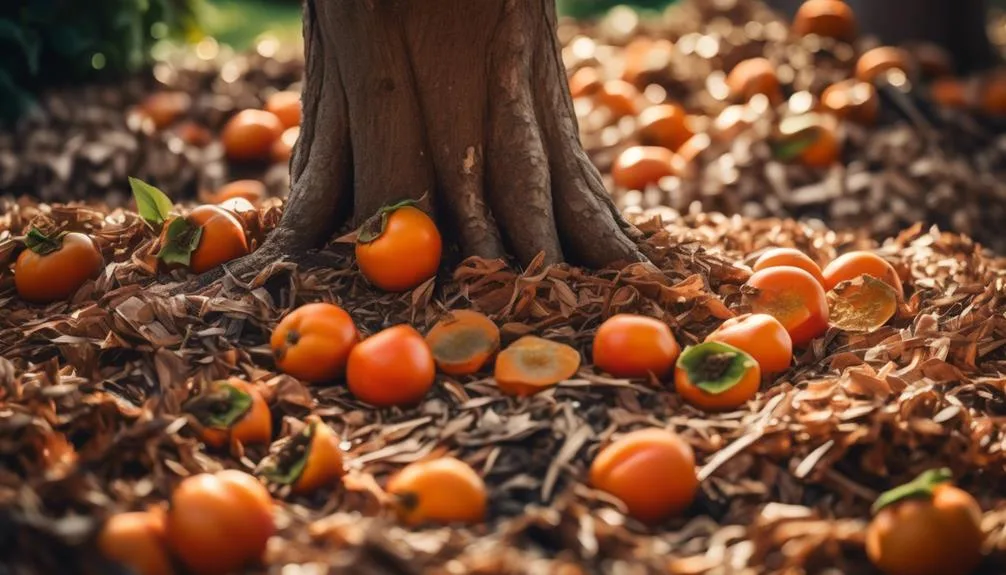 optimal mulches for persimmon trees