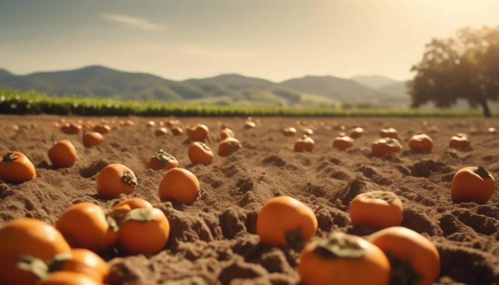 optimal placement for persimmons