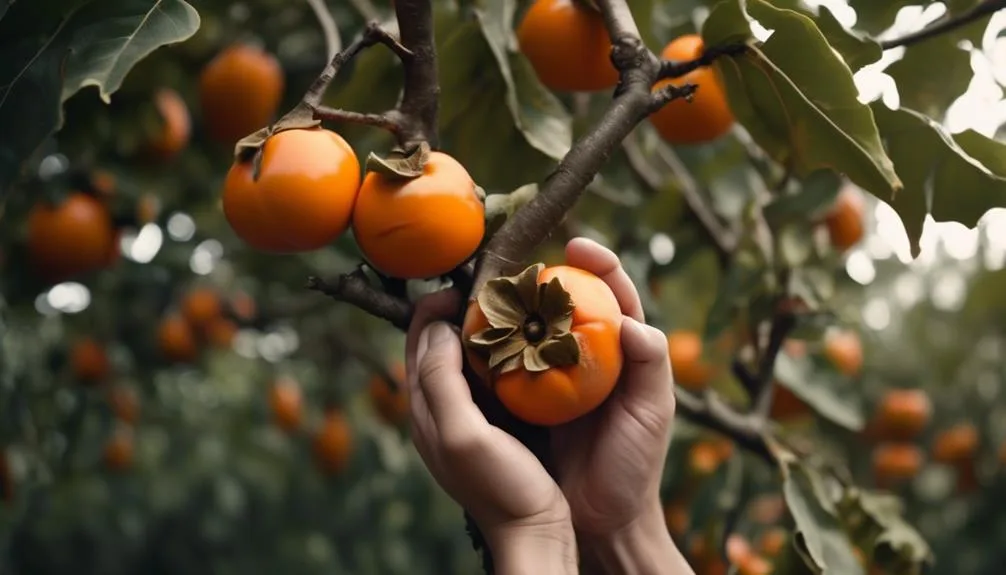 optimal pruning methods for persimmon trees