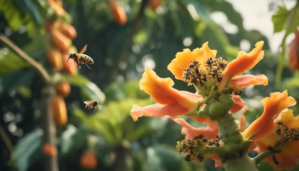 papaya trees and pollination