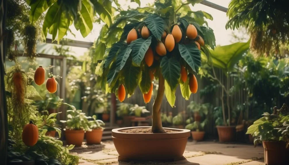 papaya trees for small gardens