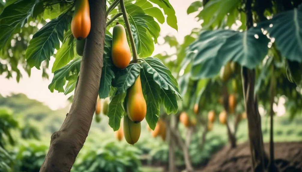 papaya trees growth rate