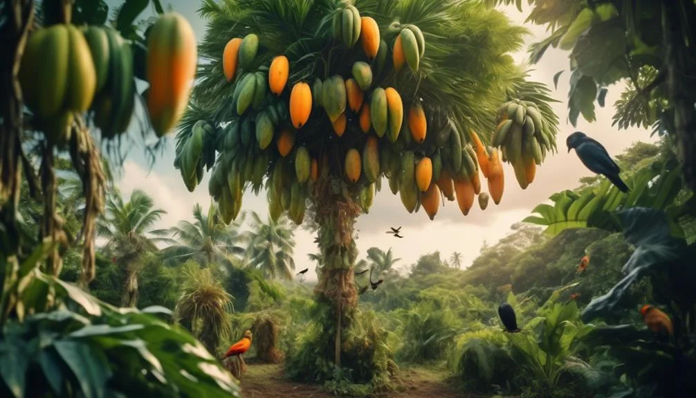 papaya trees local ecosystem benefits