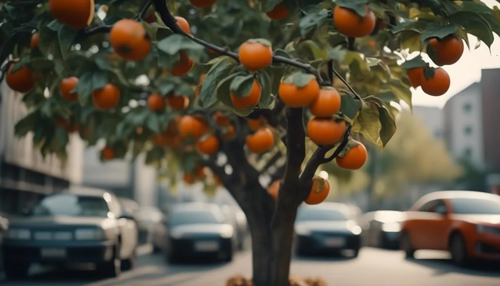 persimmon trees and air pollution