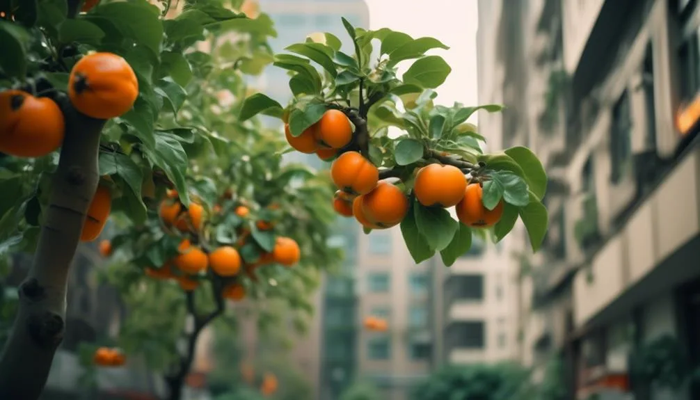 persimmon trees in cities