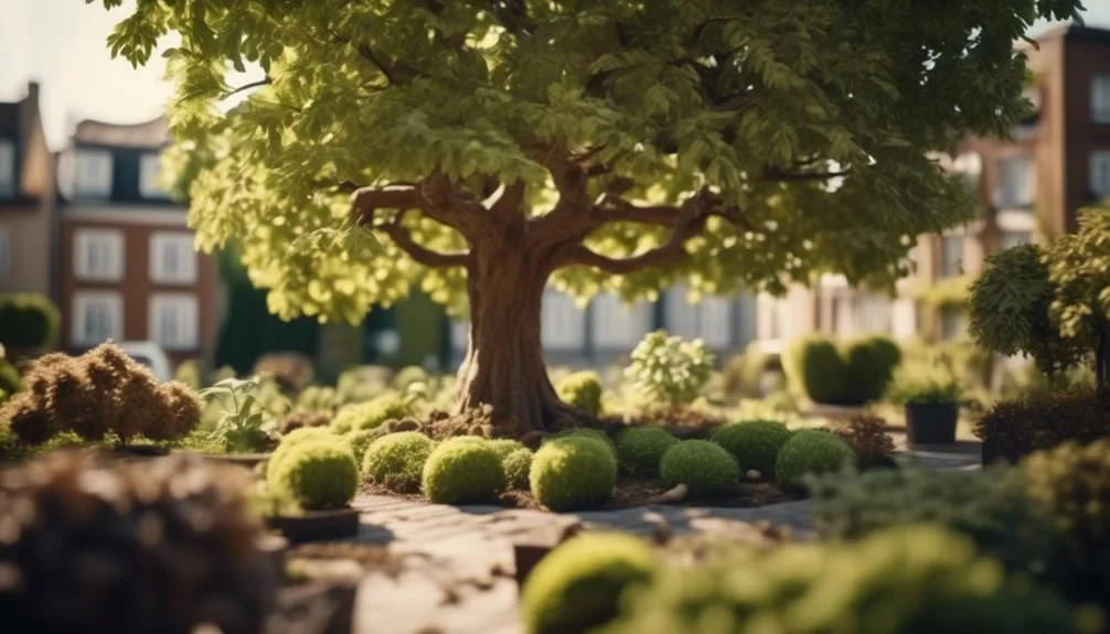 walnut trees in small gardens