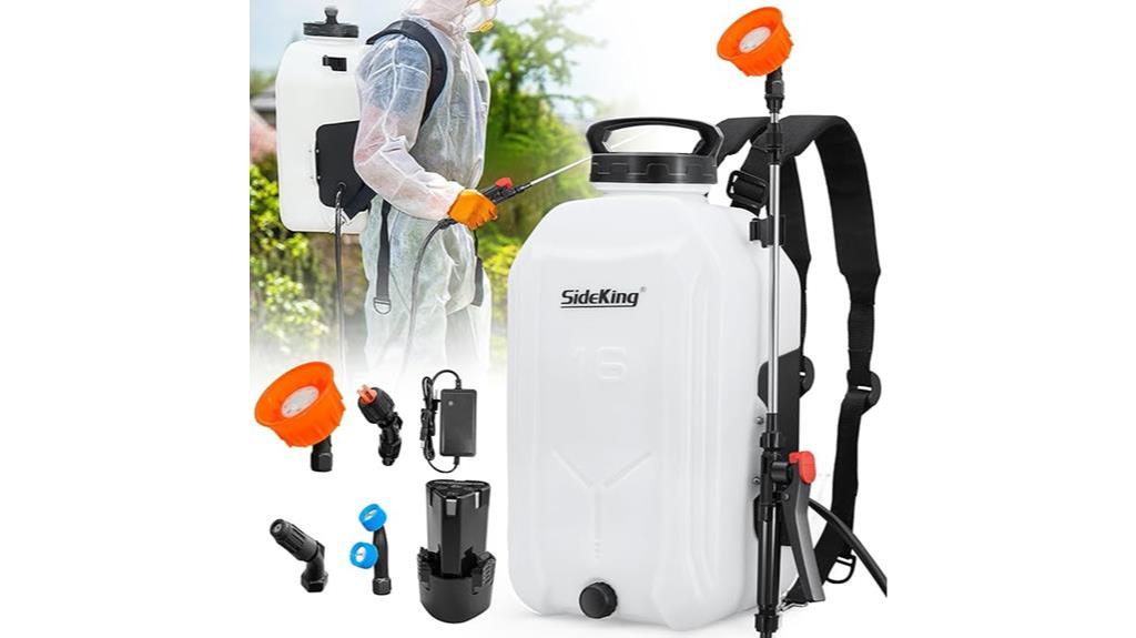 battery backpack sprayer 4 gallons