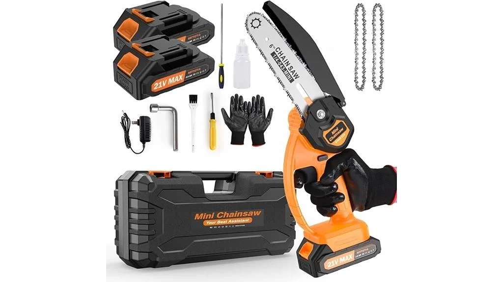 cordless mini chainsaw 6 inch