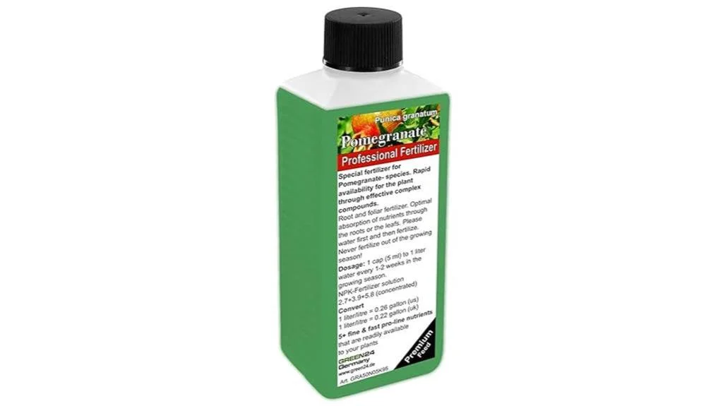 pomegranate plant liquid fertilizer