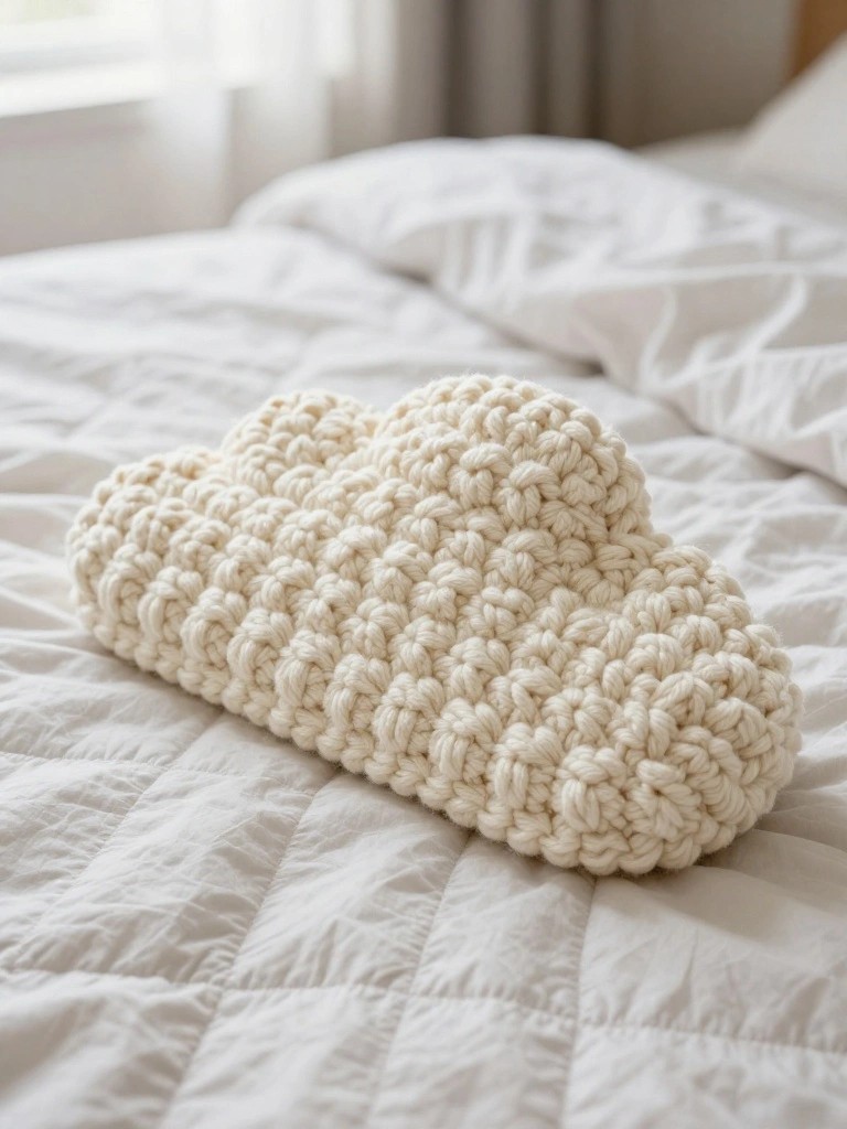 Cloud Shaped Coasters in Chunky Texture