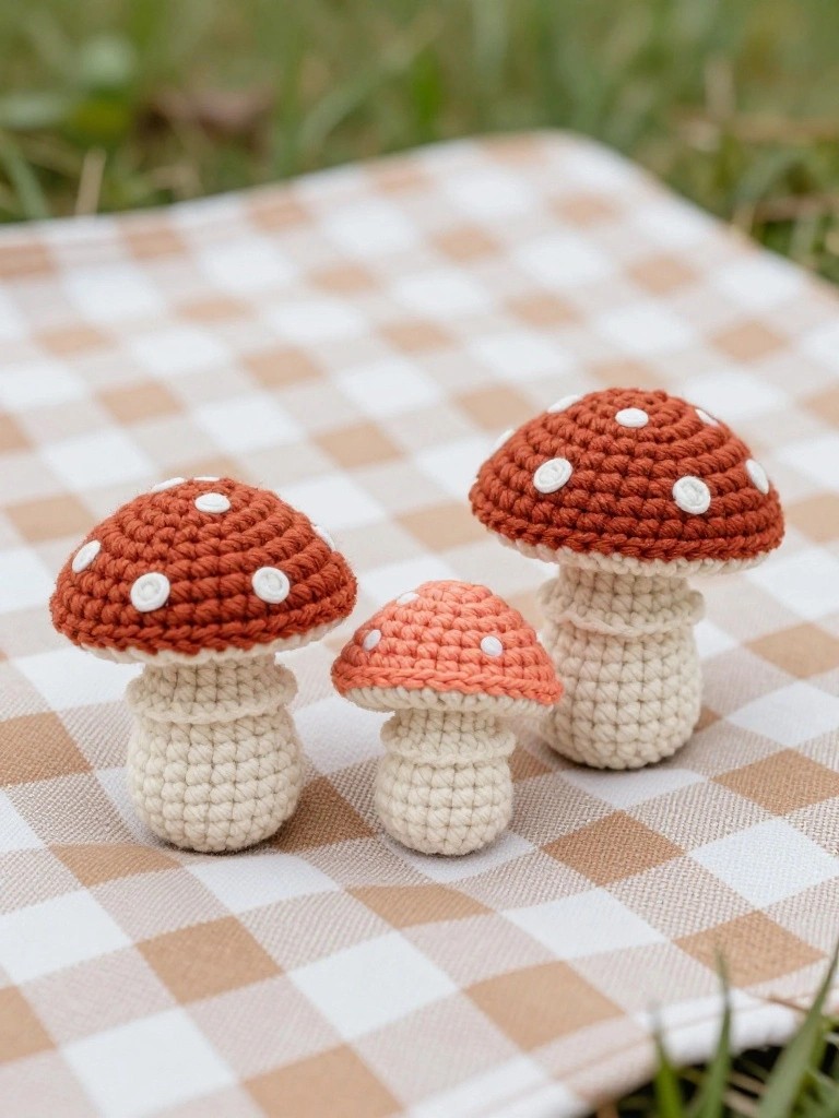 Mushroom Cap Coasters