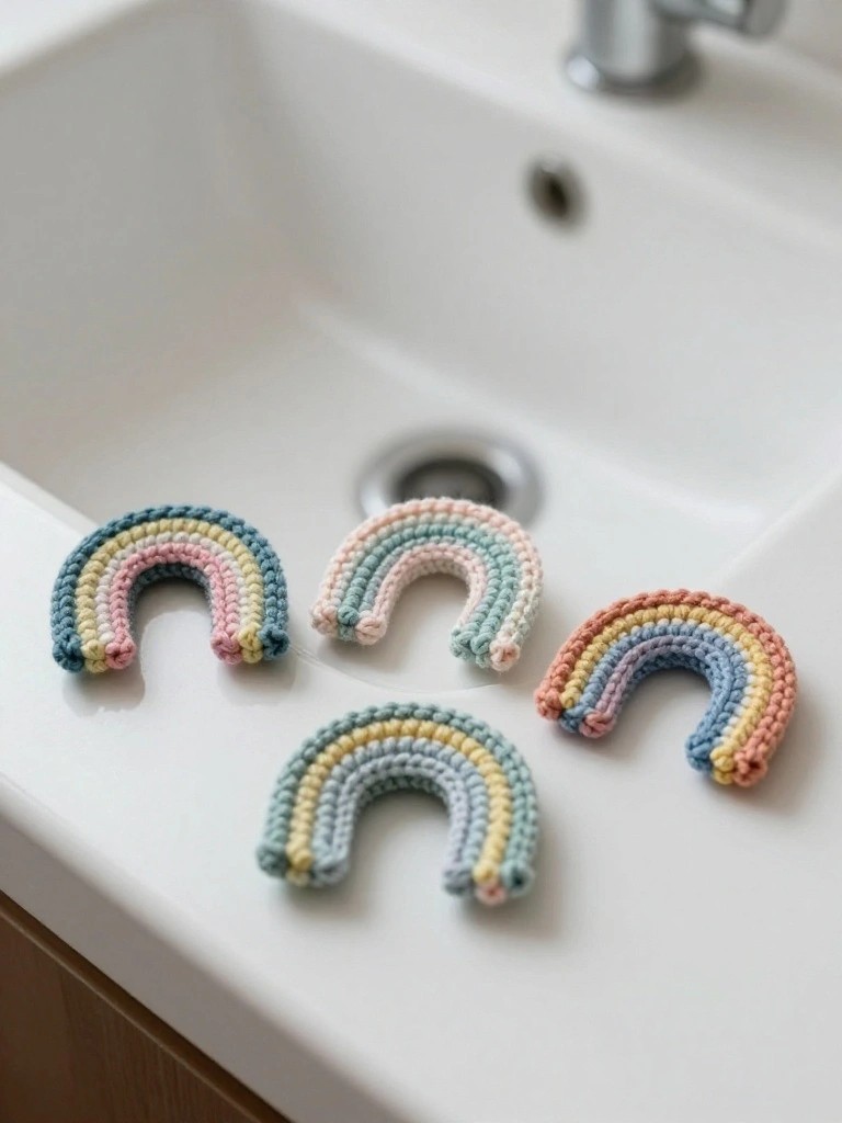 Mini Rainbow Coasters