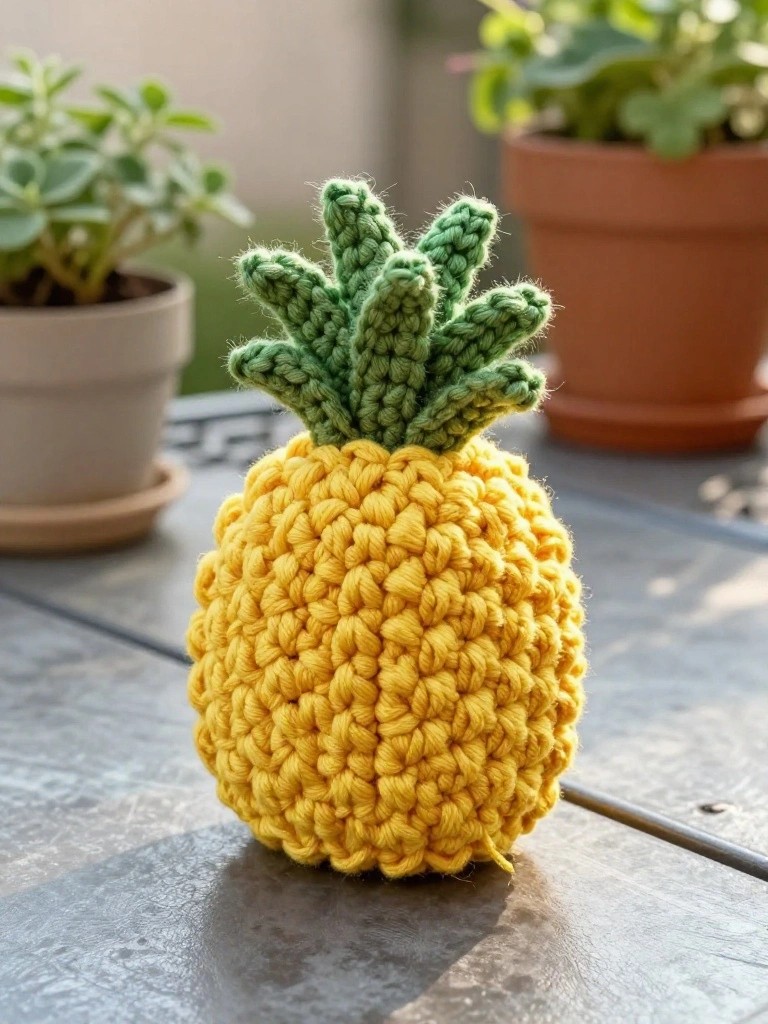Pineapple Motif Coasters
