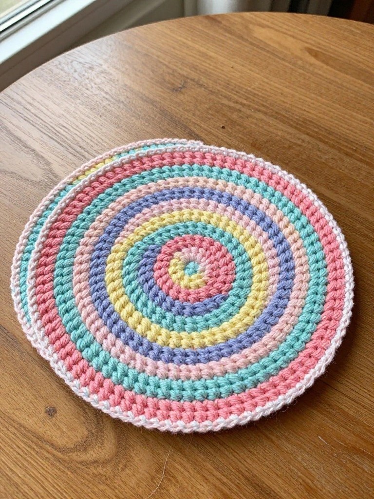 Spiral Pastel Coasters