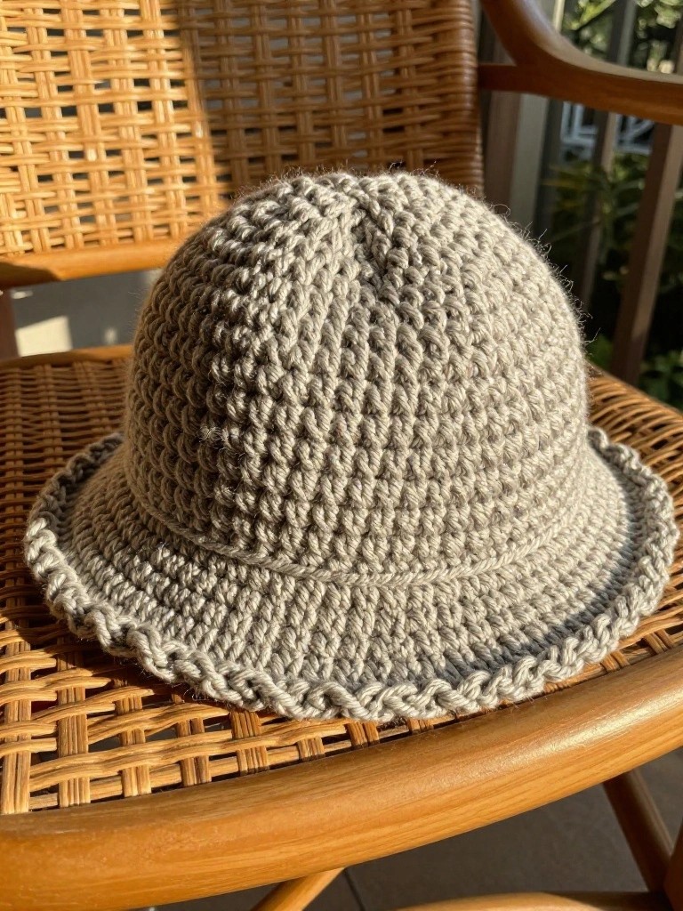 Crochet Bucket Hat for Summer Markets