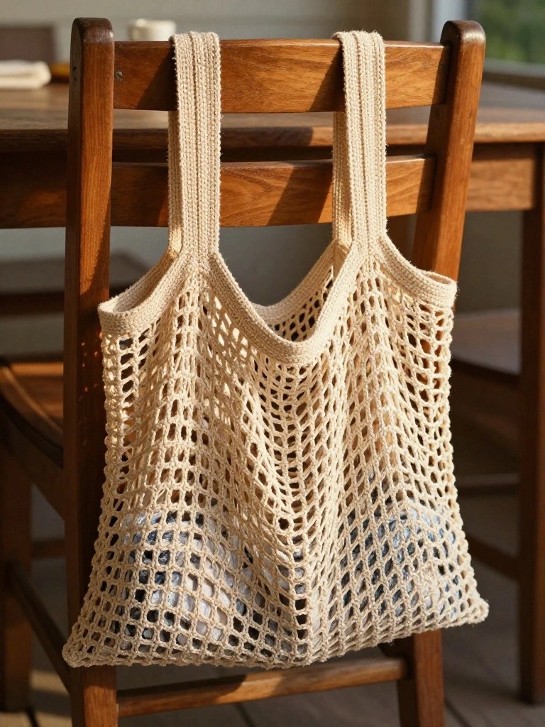 Crochet Mesh Market Tote