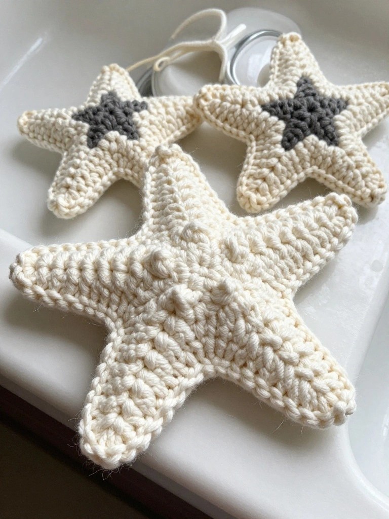 Crochet Star Ornaments