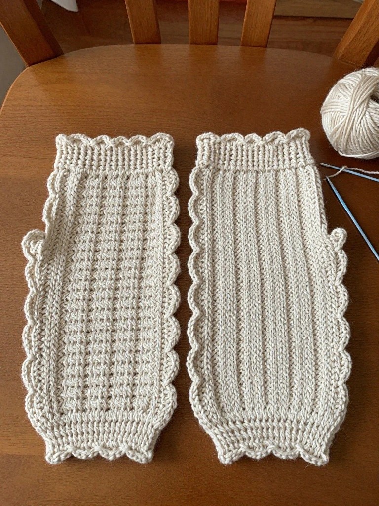 Scalloped Arm Warmers