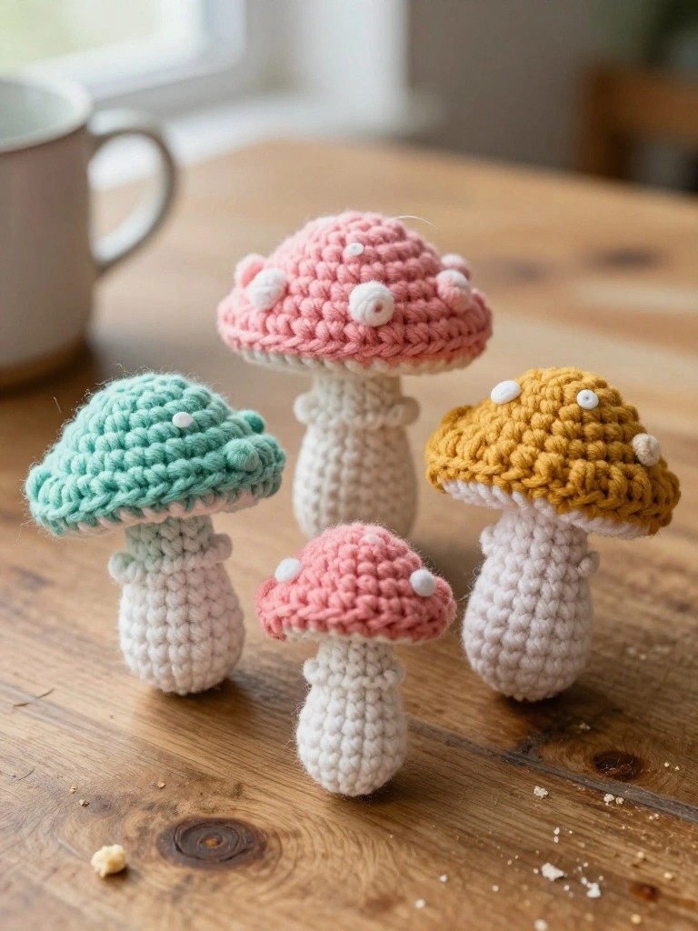 Mini Mushroom Decor Pieces