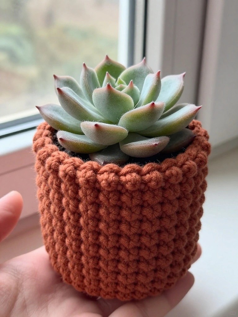 Crocheted Plant Pot Covers