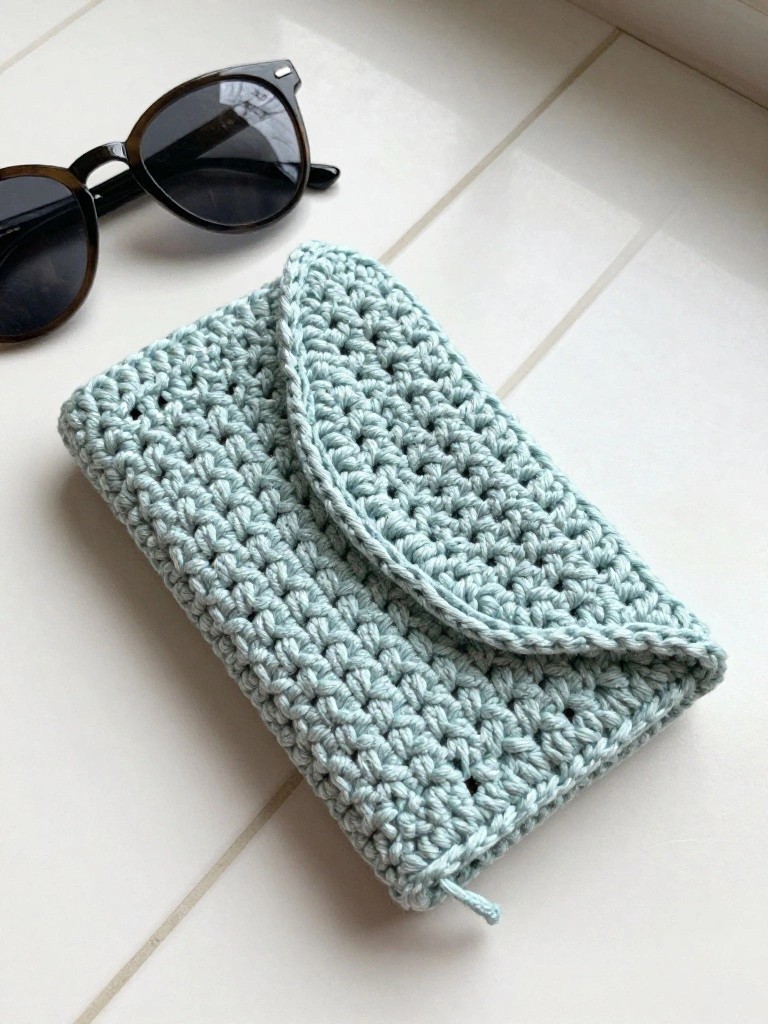 Fold-Over Crochet Pouch