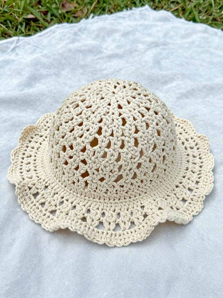 Lacy Openwork Sun Hat