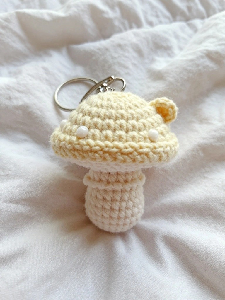 Bear Mushroom Keychain
