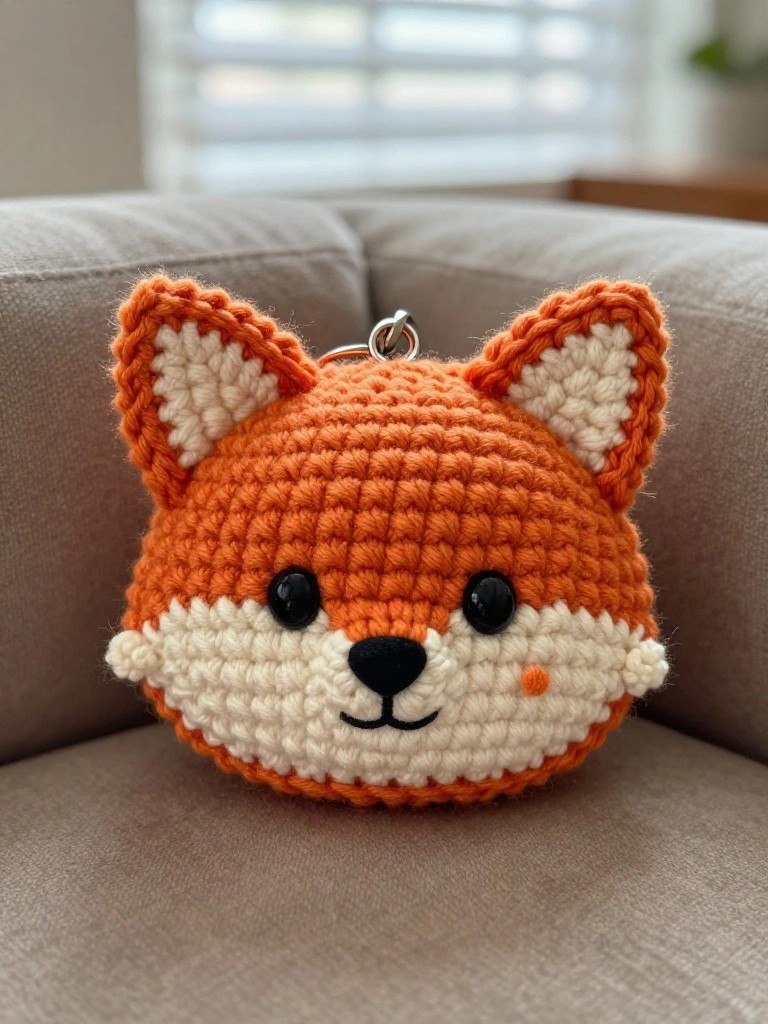 Fox Face Keychain