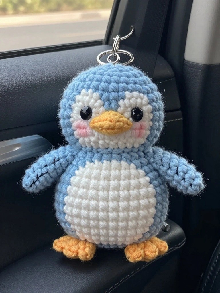 Mini Penguin Keychain