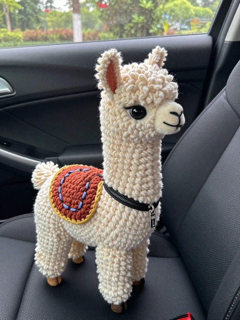 Easy Amigurumi Llama Plushie with Saddle Accent