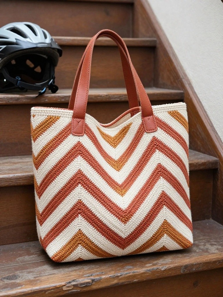 Chevron Stripe Tote Bag