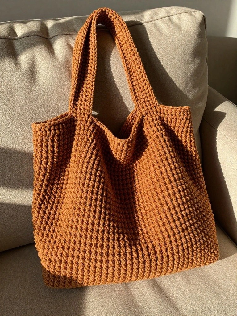 Textured Tote Bag For Daily Use