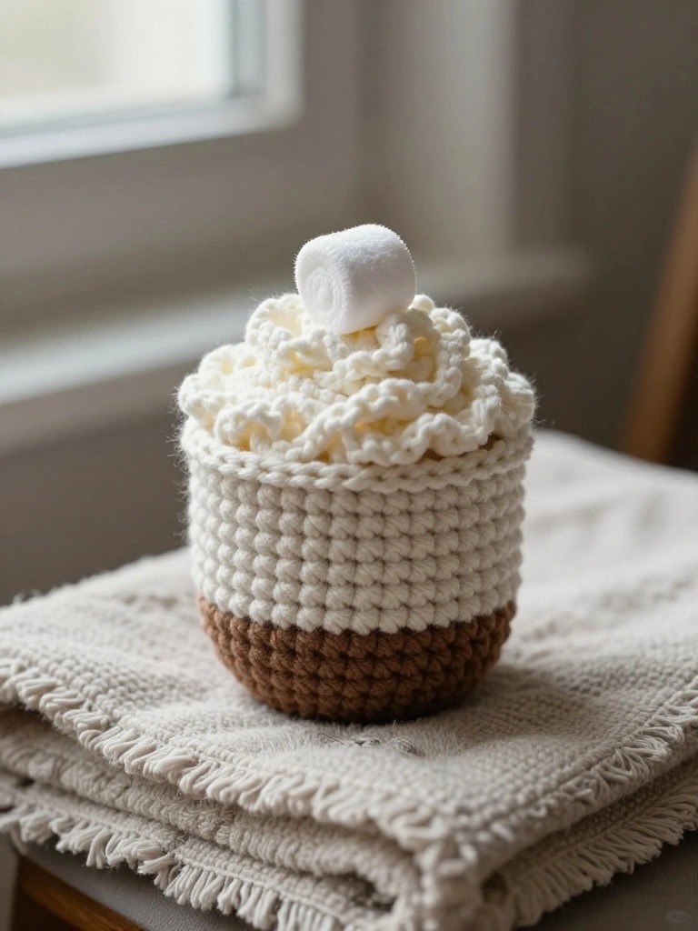 Crochet Mini Hot Cocoa Cup
