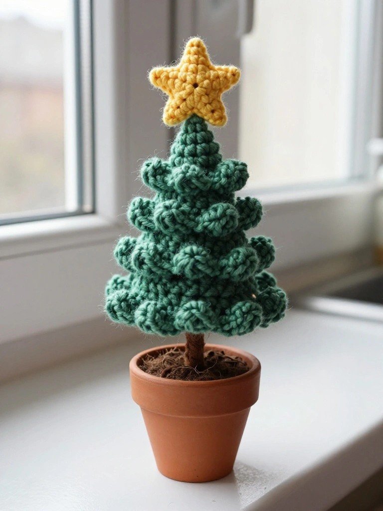 Mini Potted Crochet Tree