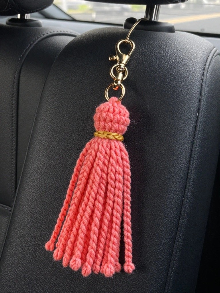 Crochet Tassel Keychain