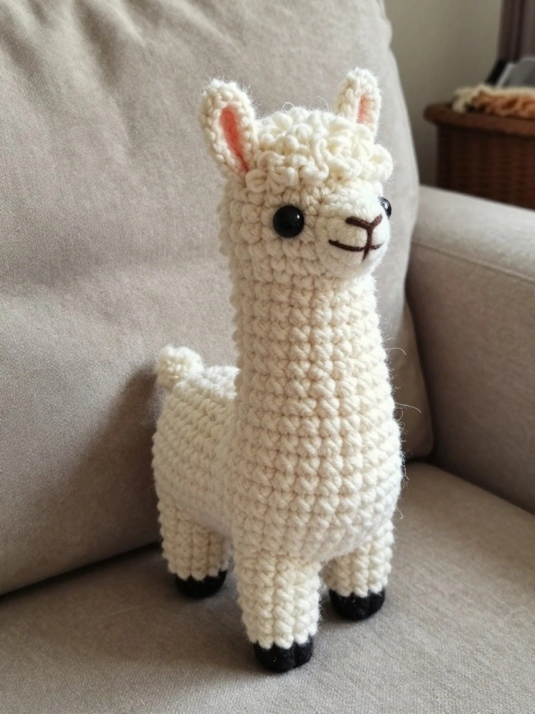 Mini Amigurumi Llama Toy