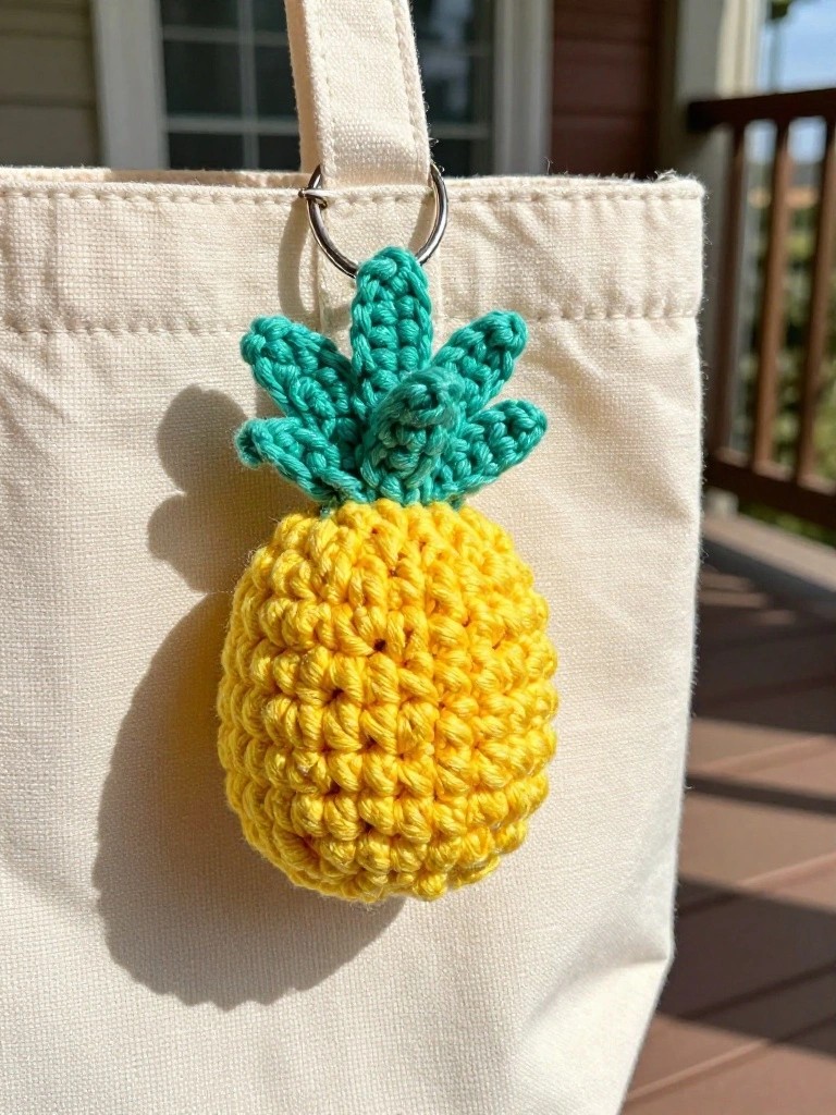 Pineapple Charm for Bags or Keys