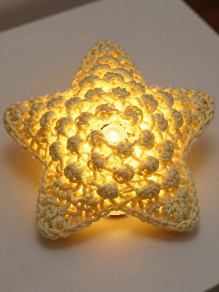 Crochet Star Light Cover