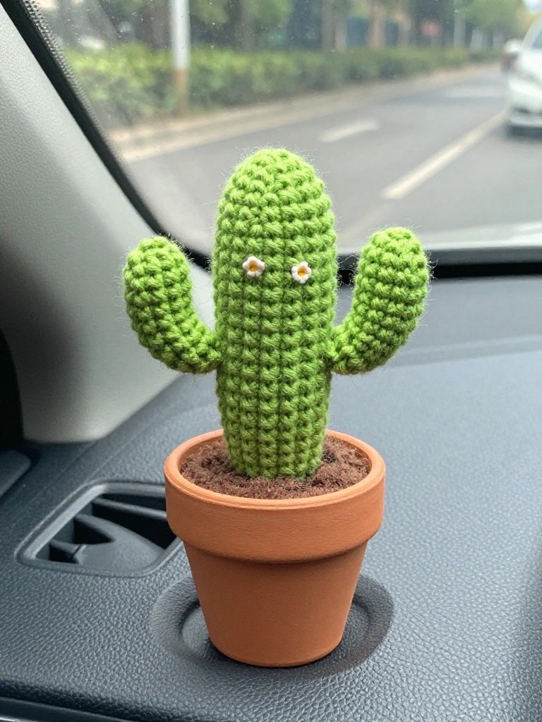 Mini Potted Cactus Crochet
