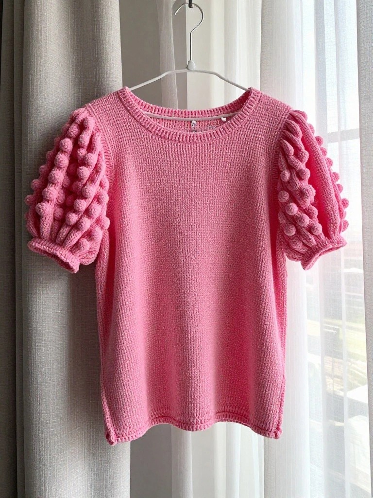 Bobble Sleeve Summer Top