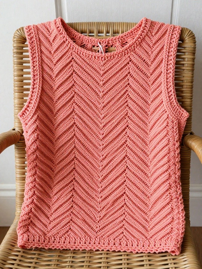 Chevron Zigzag Sleeveless Top
