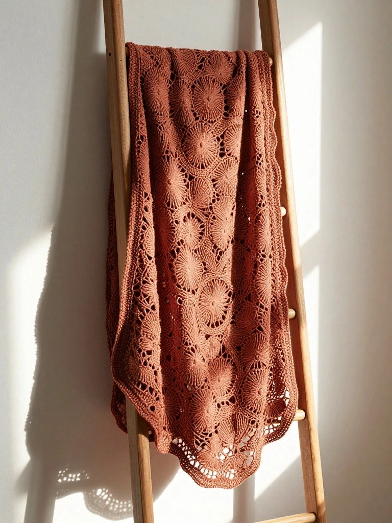 Circular Motif Throw Blanket