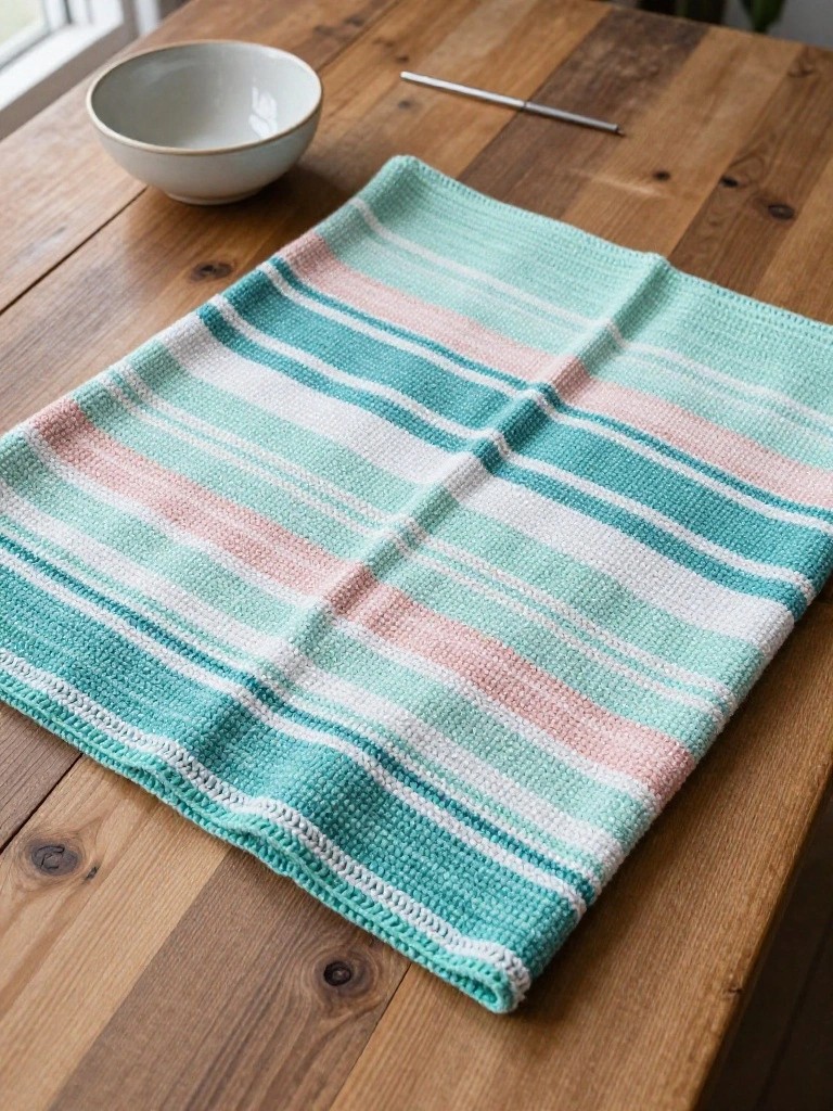 Striped Pastel Throw Blanket