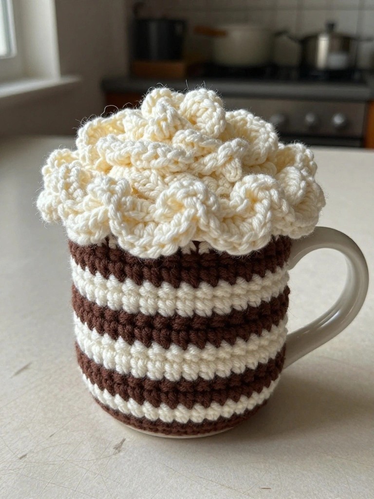 Crochet Cupcake Mug Cozy