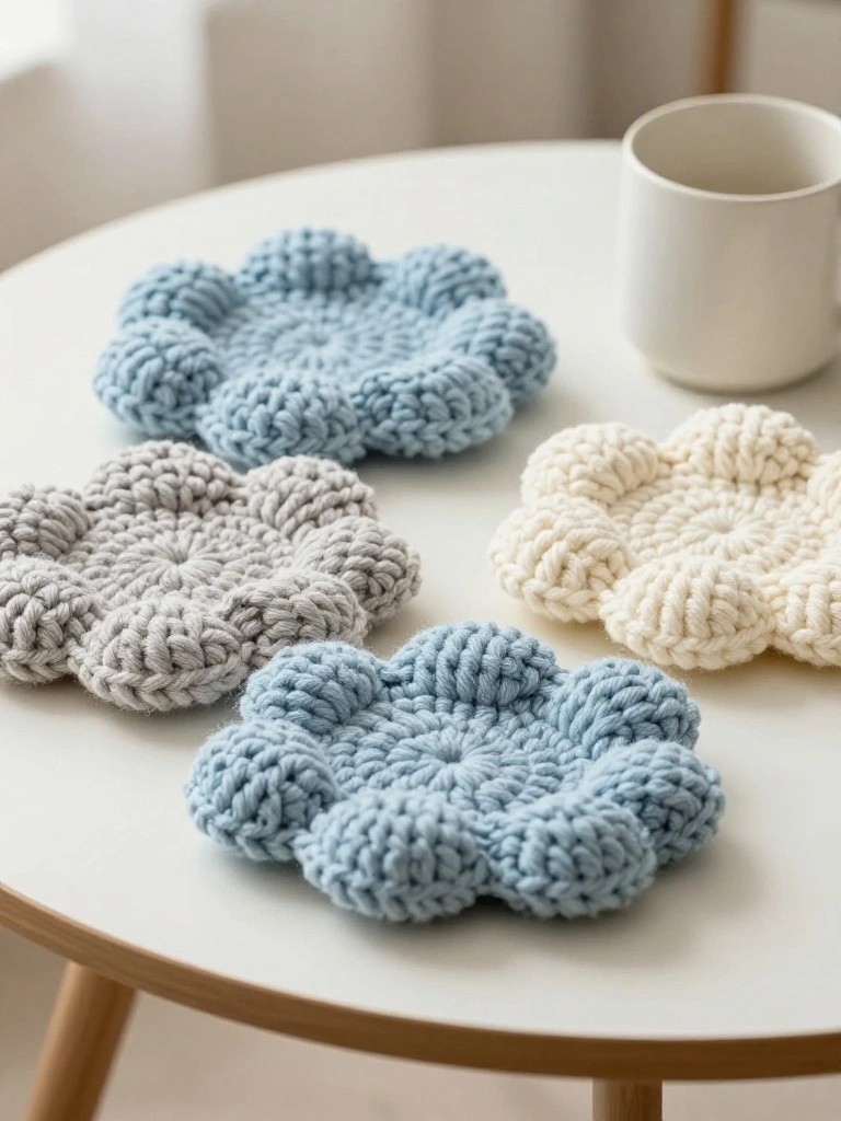 Flower Coasters